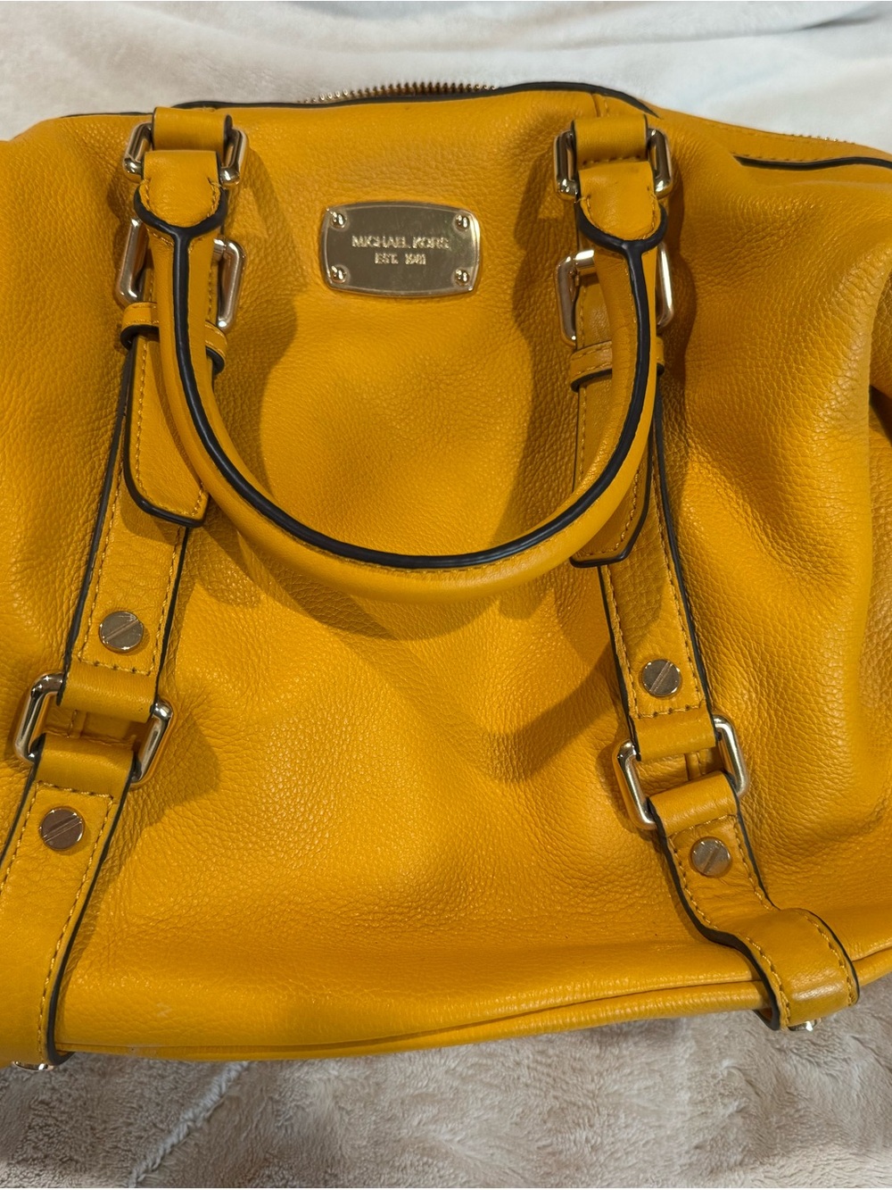 Michael Kors Bright Yellow Leather Satchel